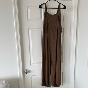 The Impeccable Pig Green Linen Jumpsuit